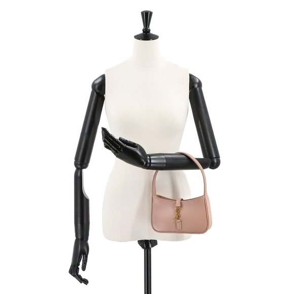 Saint Laurent LE5A7 Mini Handbag, Pink Beige Leather, 710318, Gold Hardware - Picture 9 of 9